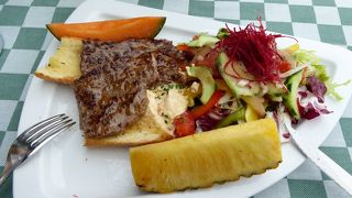 ユングフラウへ登る前の腹ごしらえ