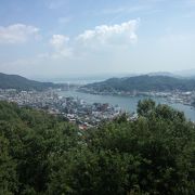 瀬戸内海の島々が一望