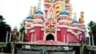 1996年の２５周年　ケーキのシンデレラ城