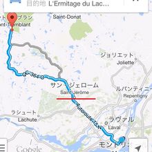 サンジェロームはモントランブランとモントリオールの中間です。