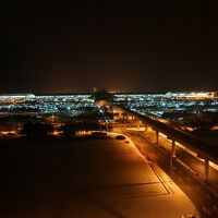 お部屋からの夜景。仁川空港が見えます。