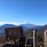 富士山の眺望が良い山。