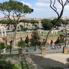 フォーリ・インペリアーリを右に行ったところに駅があります