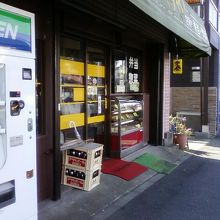 お店の外観です。