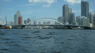 水上バスで・・・