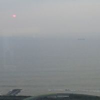 部屋からの朝日