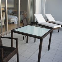 とても広いテラスです