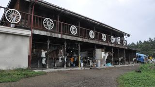夏に馬小屋２階で宿泊を