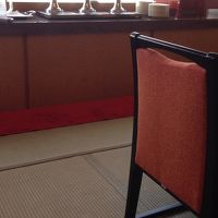 畳の朝食会場でした