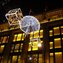 セルフレッジのクリスマス飾り