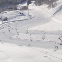 部屋からの眺望です。目の前がゲレンデです。