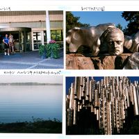 左上がホテルの玄関です