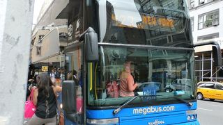 megabusの移動はラクチンです！