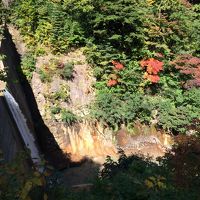 目の前にはこんな滝もありました。