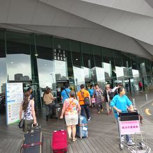 国際ターミナル入口付近です。