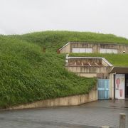 墳丘の中には「将軍山古墳展示館」～行田～