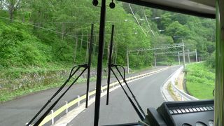 トロリーバス扇沢発車（長野側）