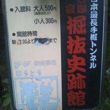 宣伝看板も古びた感じでした