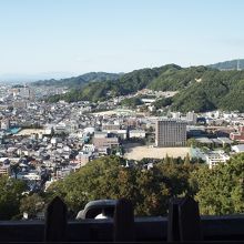 天守閣最上階からの眺め