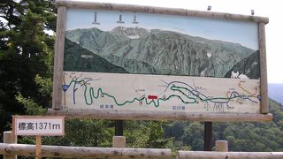 石川県側の最高峰の展望台