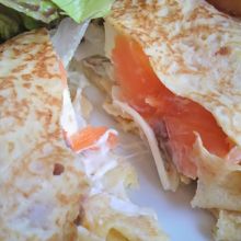 クレープの具はたっぷり