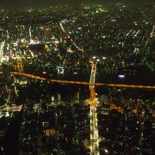350mの高さからの夜景♪
