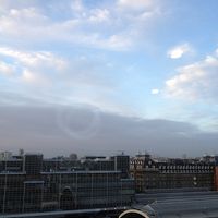 廊下から、ビクトリア駅の眺め