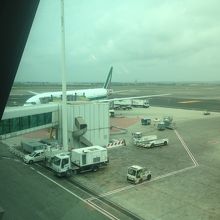 空港の風景。普通、フイウミチーノ空港と呼ばれている。