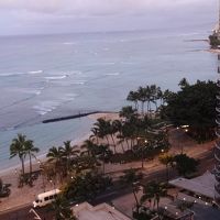 部屋からの眺め。海側