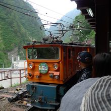 黒部峡谷鉄道　欅平駅にて
