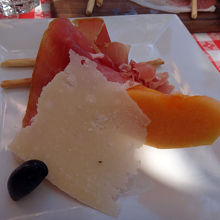 生ハムがとっても美味しかった