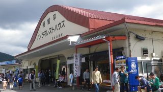 旧ケーブルカーの明智平駅です
