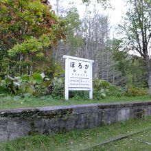 崩れつつあるホーム