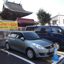 木になる駐車場（裏）