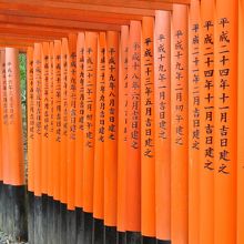 鳥居のトンネル