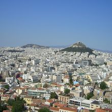 「アクロポリスの丘」から見た市街地の眺望