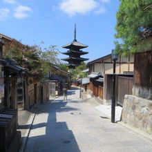 ねねの道側から。