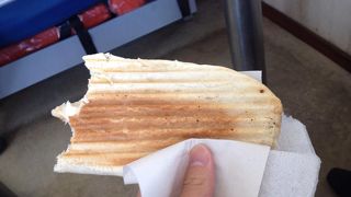 船内のサンドイッチがおいしい！