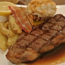 サーロインステーキ＆ロブスター