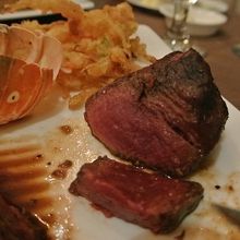 レアで焼き加減このくらい