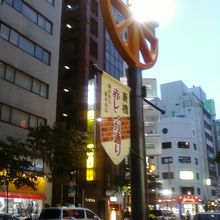 いろいろな発見のある通りです。