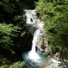 西沢渓谷、最高の滝　七ツ釜五段の滝