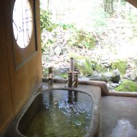 部屋付きの半露天風呂☆