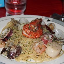 シーフードパスタ