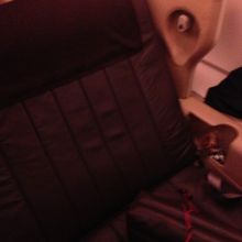 SQ12便ロス行きのビジネスクラス座席