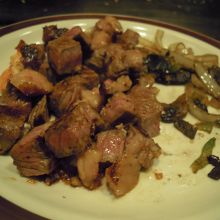 盛り方は雑です。