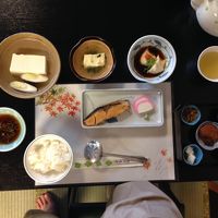 朝食一日目　豆腐いっぱい