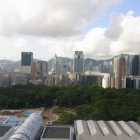 １７階部屋の窓からの眺め。シティビュー。