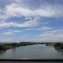 左が東京側、右が埼玉側