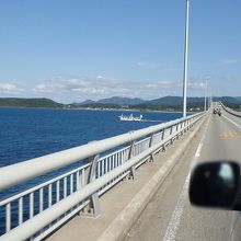 再び橋を渡って本州へ。妻が運転。